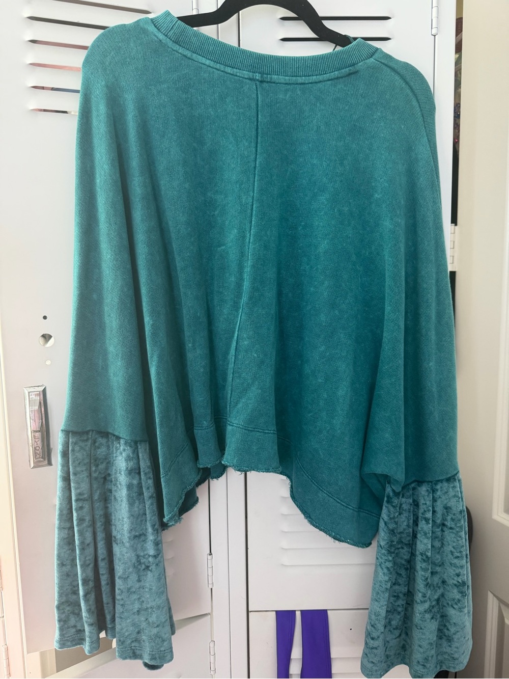 Free People Teal Knit Pullover - Picture 2 of 3